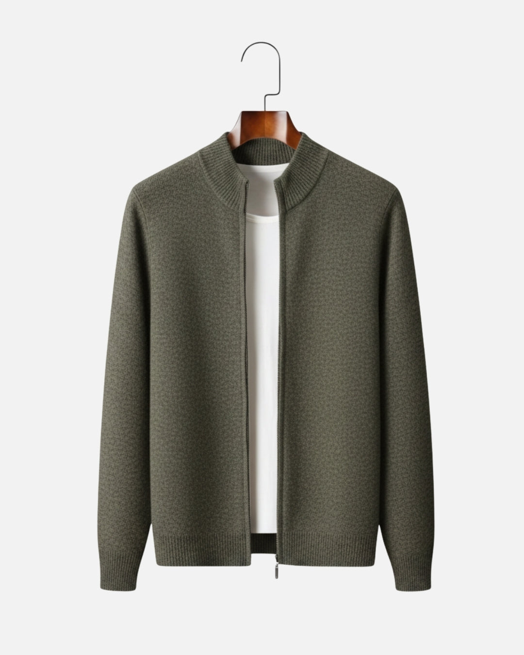 E&E - Merino Wool Full-Zip Sweater