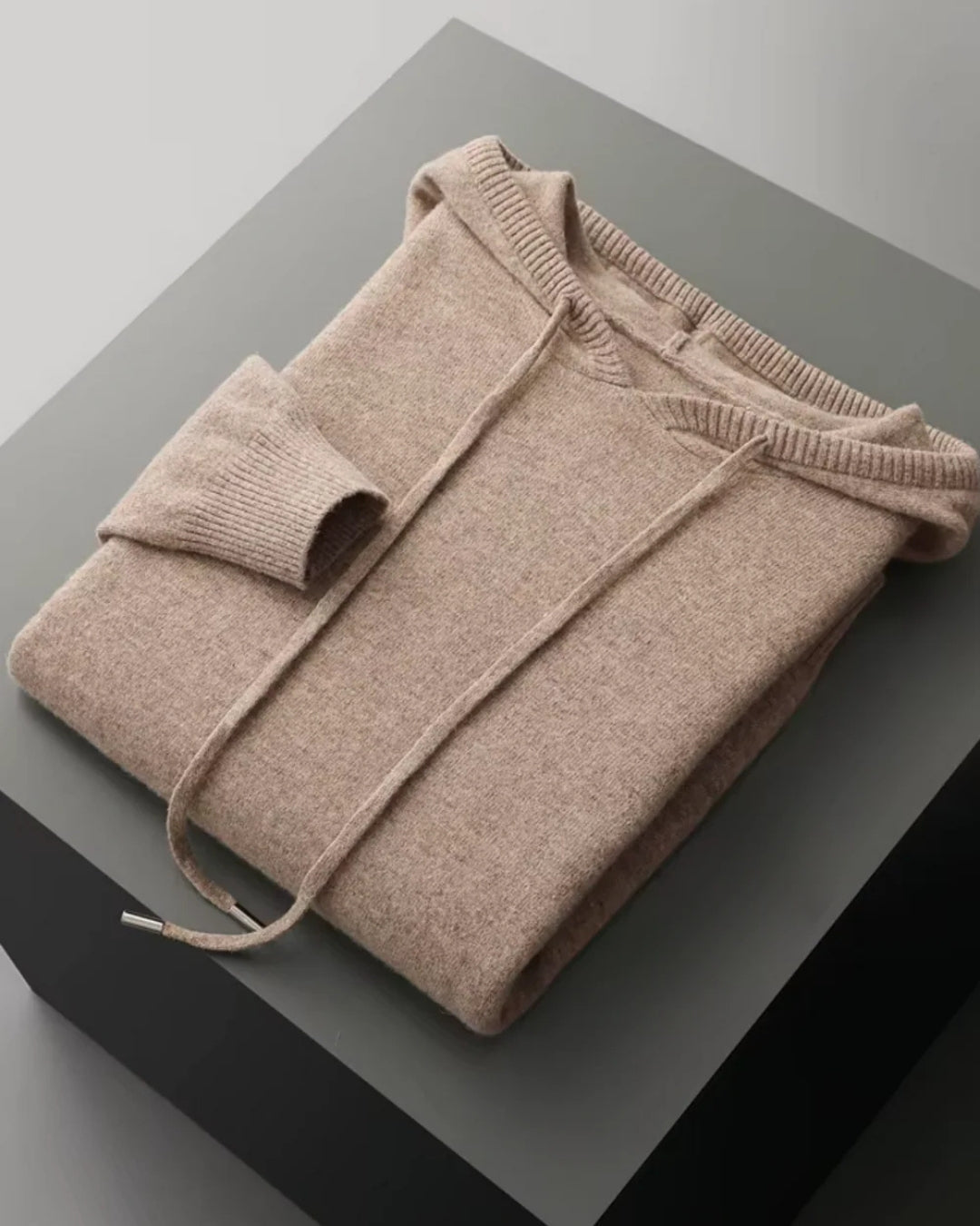 Merino Wool Hoodie Comfort Set - Camel