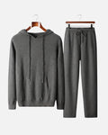 Merino Wool Hoodie Comfort Set - Graphite