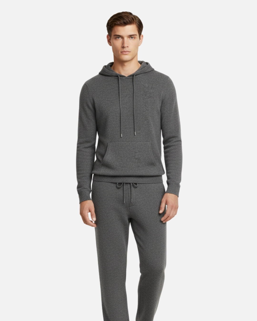 Merino Wool Hoodie Comfort Set - Graphite