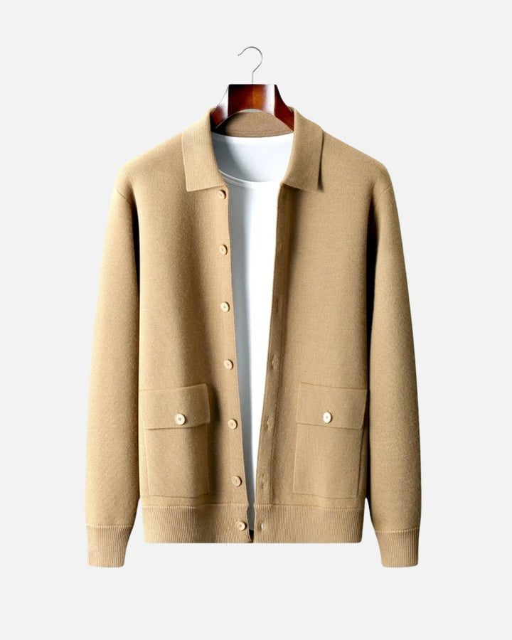 E&E - Merino Wool Luxe Overshirt with Buttons