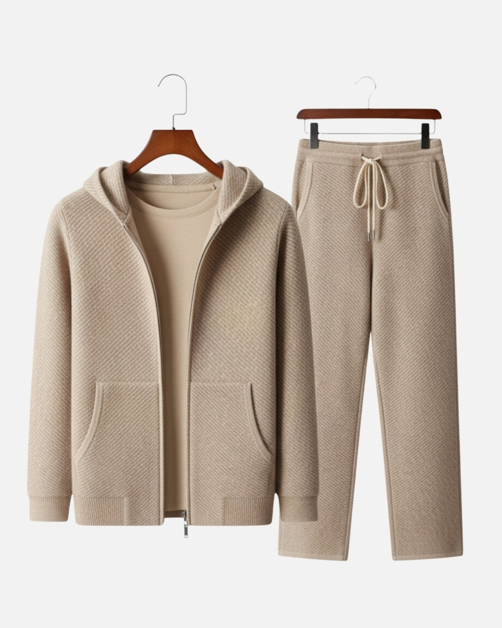 E&E - Merino Wool Full-Zip Hoodie Comfort Set