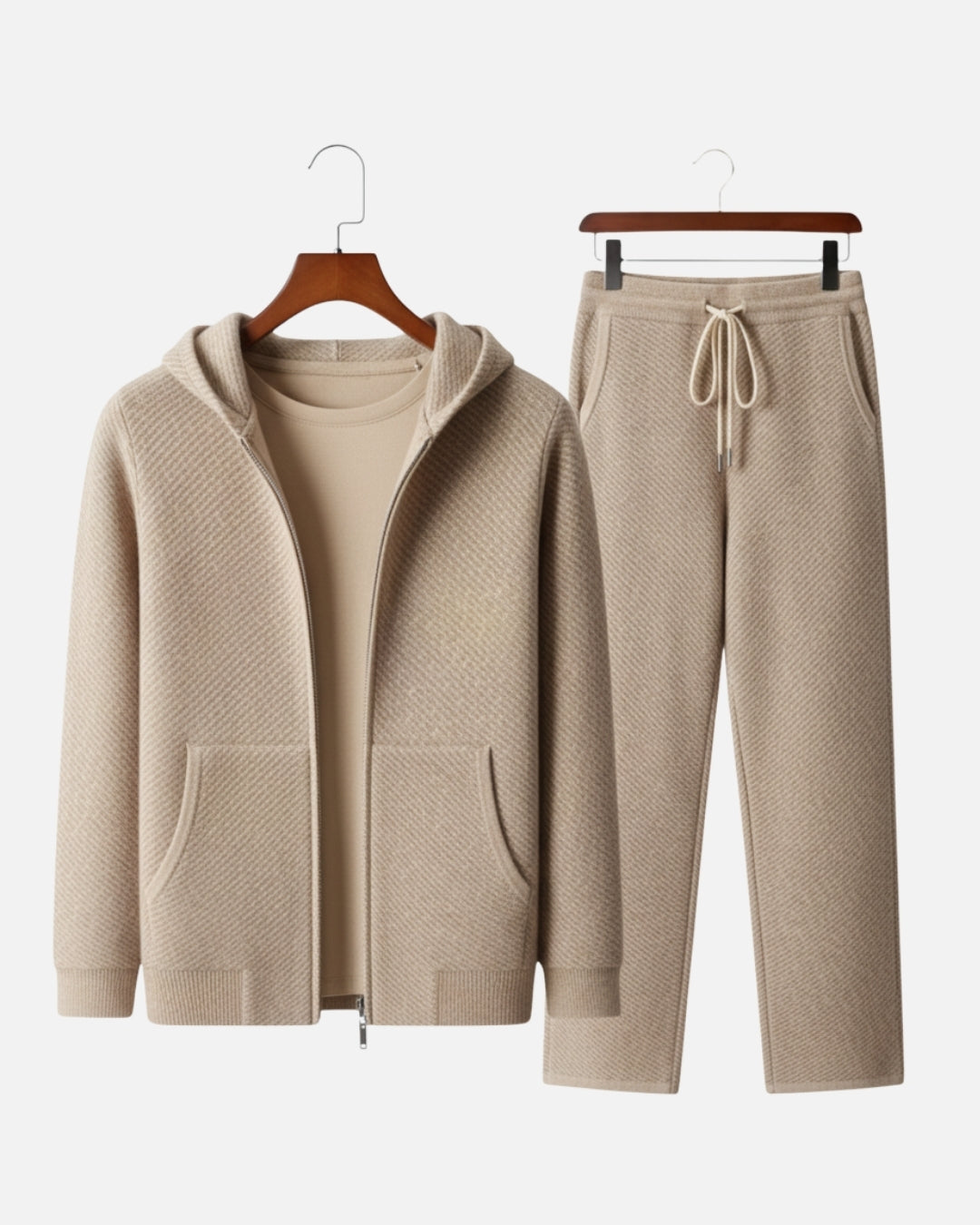 E&E - Merino Wool Full-Zip Hoodie Comfort Set