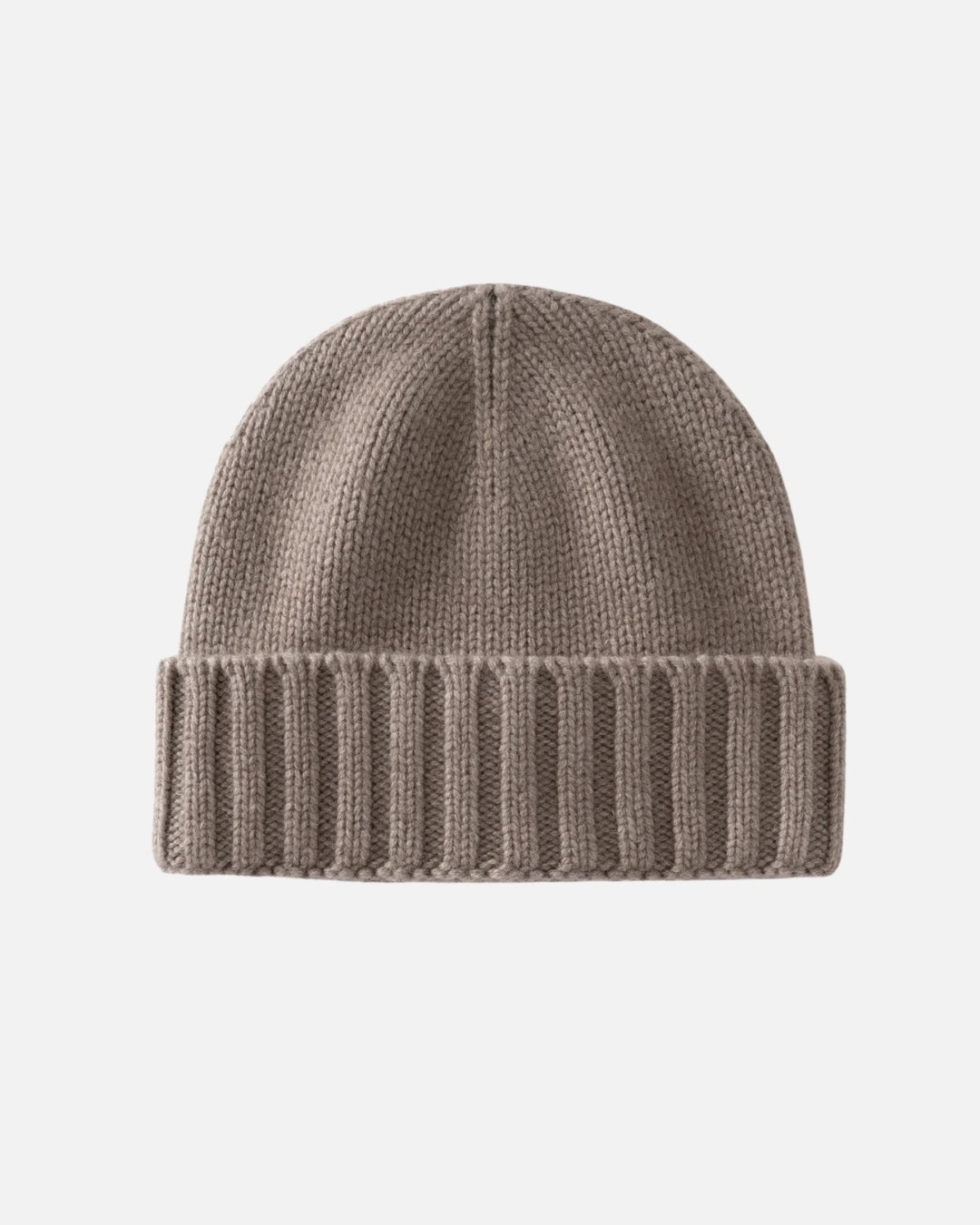 Cashmere Blend Beanie - Taupe
