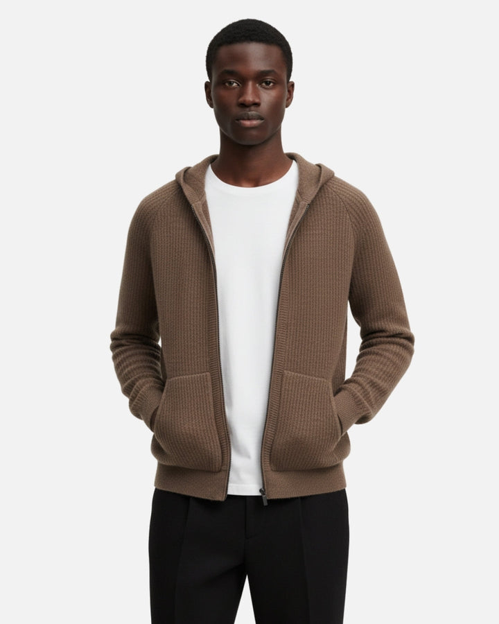 E&E – Premium Merino Wool Hoodie with Zipper