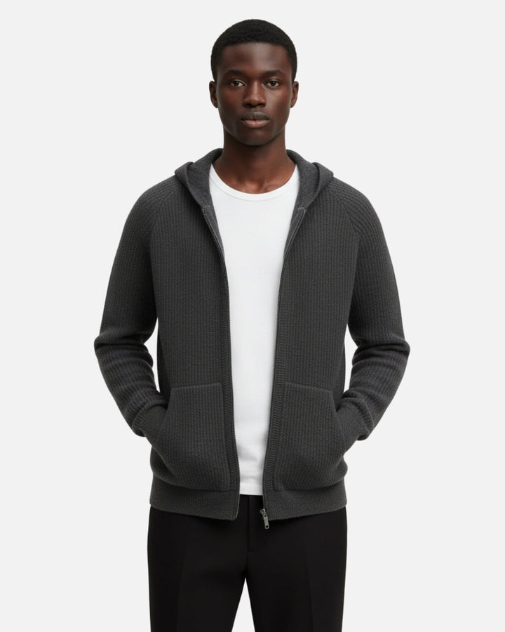 E&E – Premium Merino Wool Hoodie with Zipper