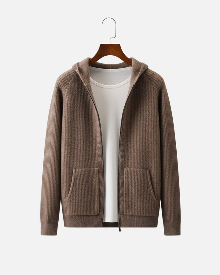 E&E – Premium Merino Wool Hoodie with Zipper