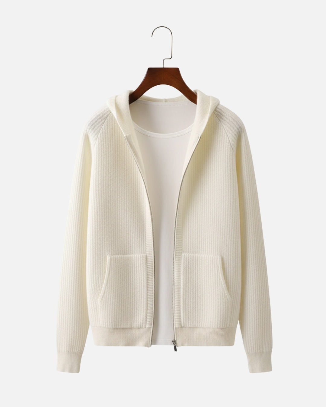 E&E – Premium Merino Wool Hoodie with Zipper