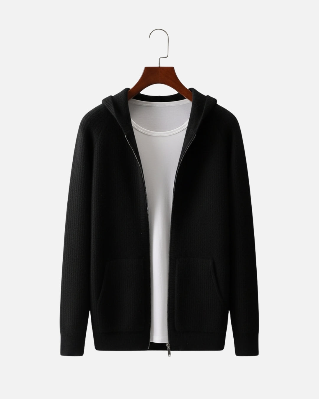 E&E – Premium Merino Wool Hoodie with Zipper