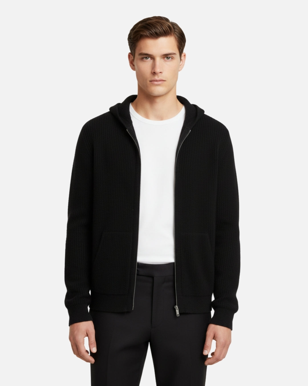 E&E – Premium Merino Wool Hoodie with Zipper