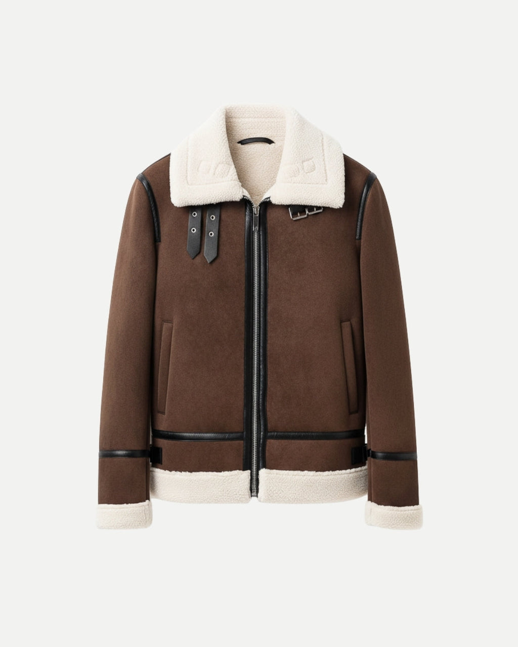 E&E - Suede Aviator Jacket
