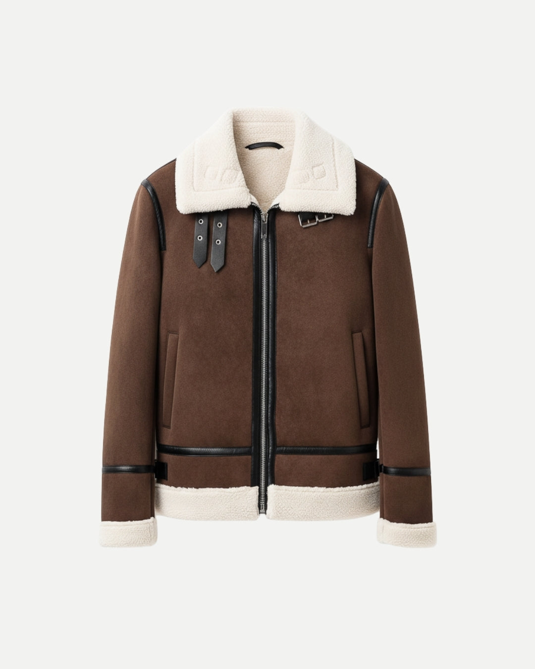 E&E - Suede Aviator Jacket
