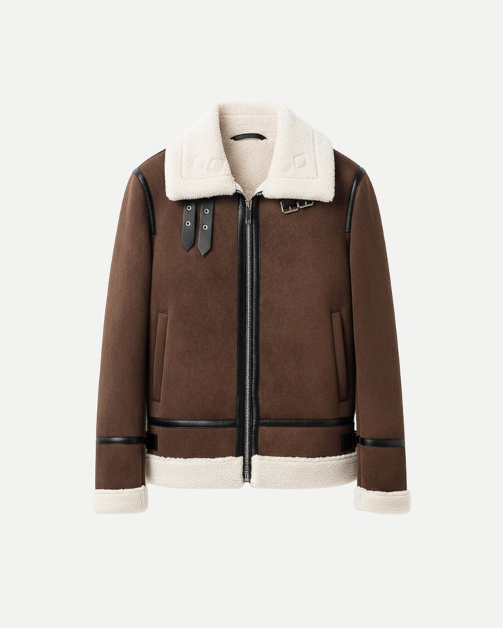 E&E - Suede Aviator Jacket