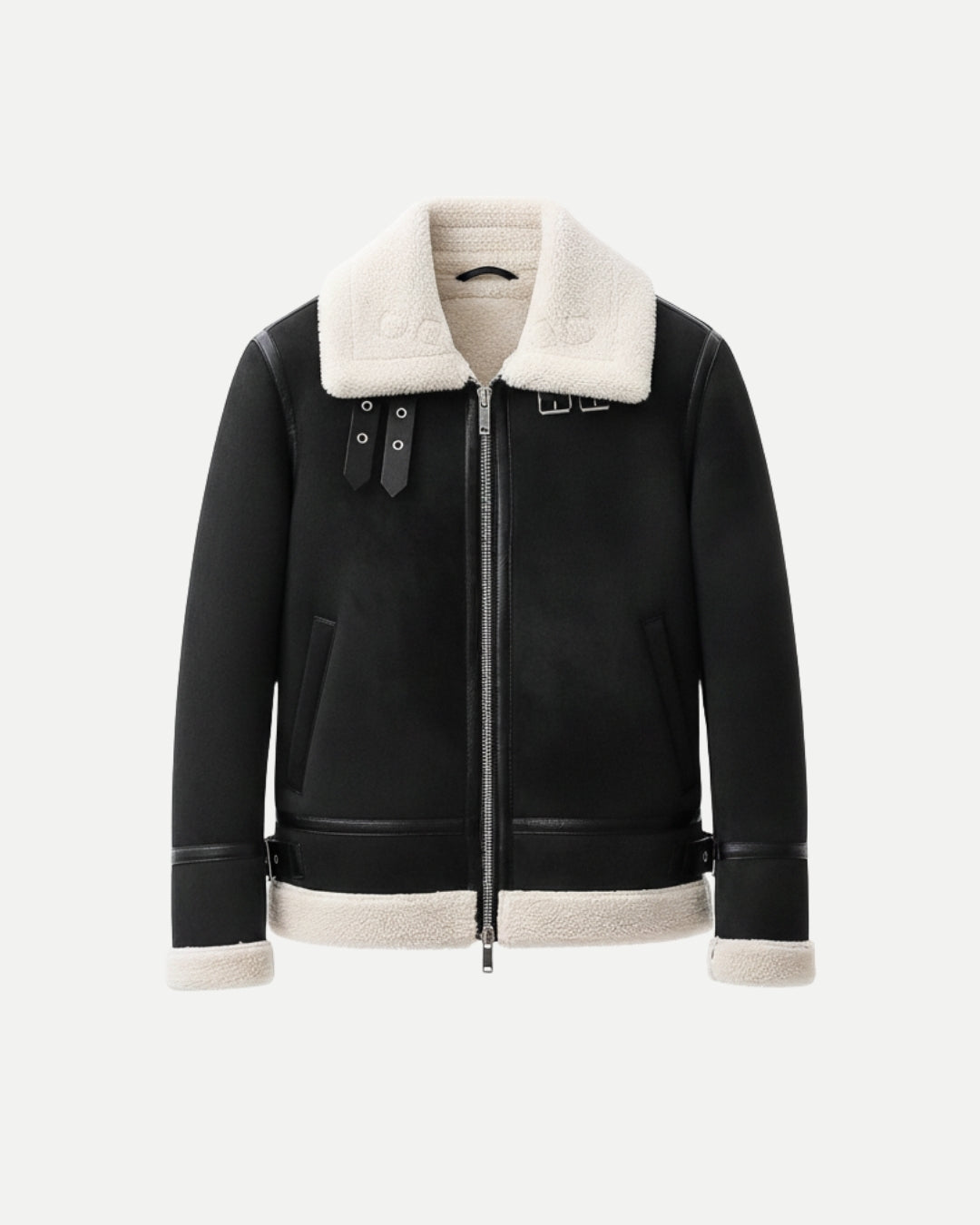 E&E - Suede Aviator Jacket