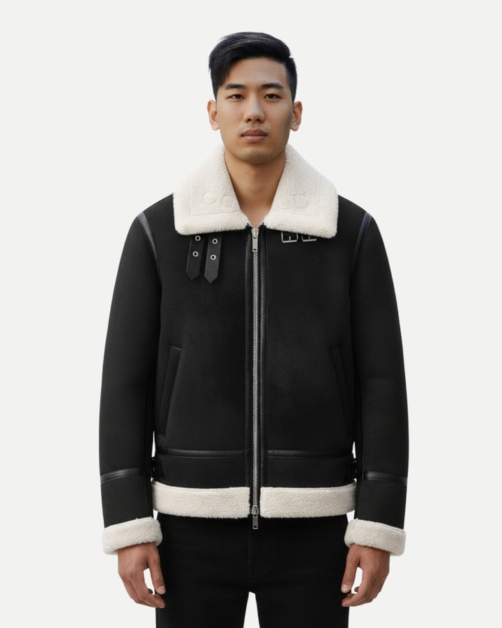 E&E - Suede Aviator Jacket