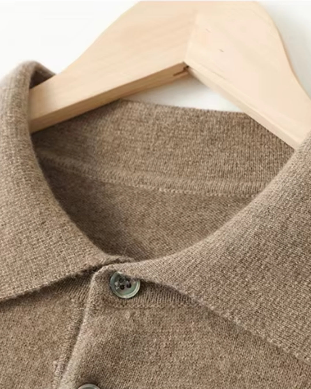 Pure Cashmere Polo - Dune