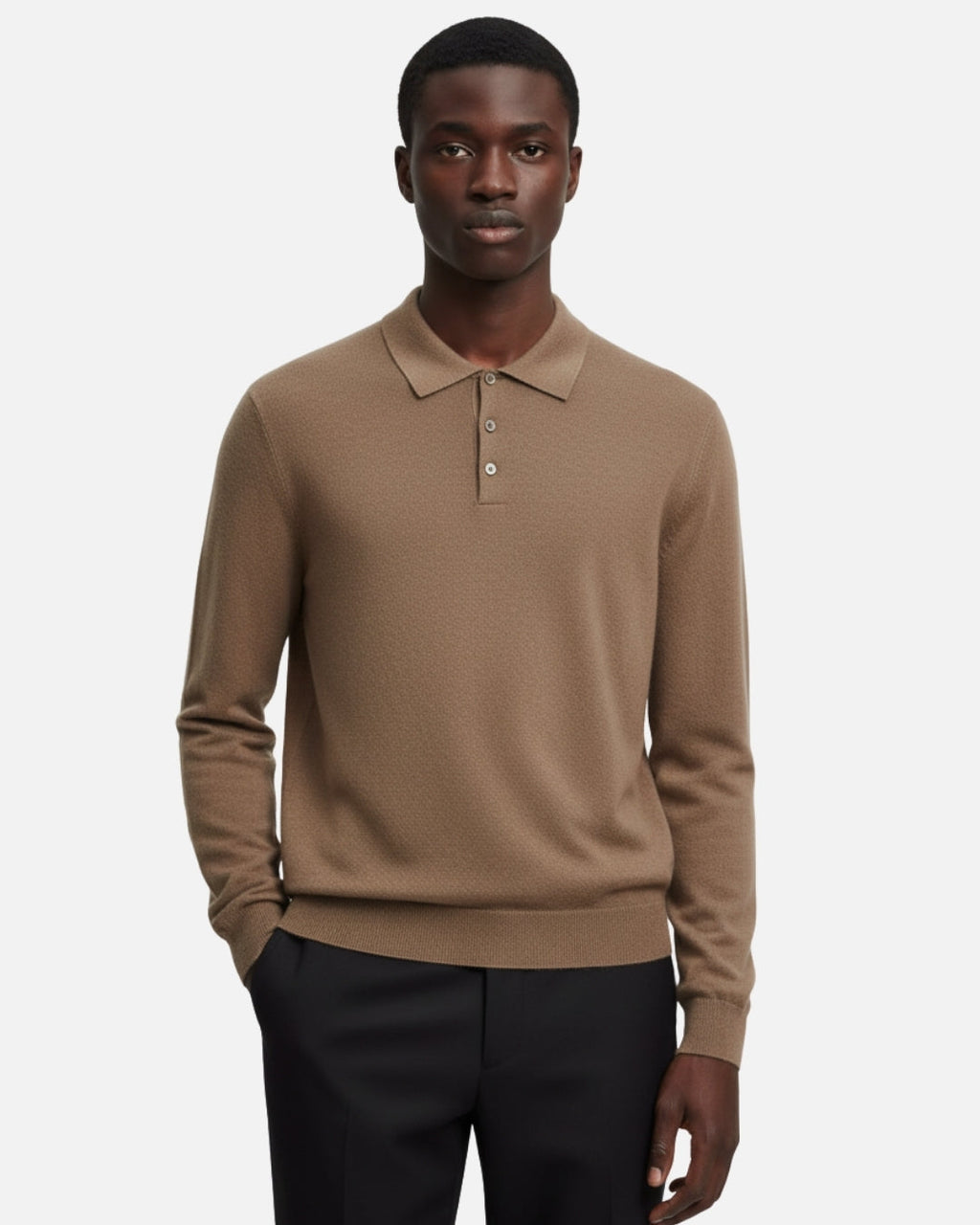 Pure Cashmere Polo - Dune