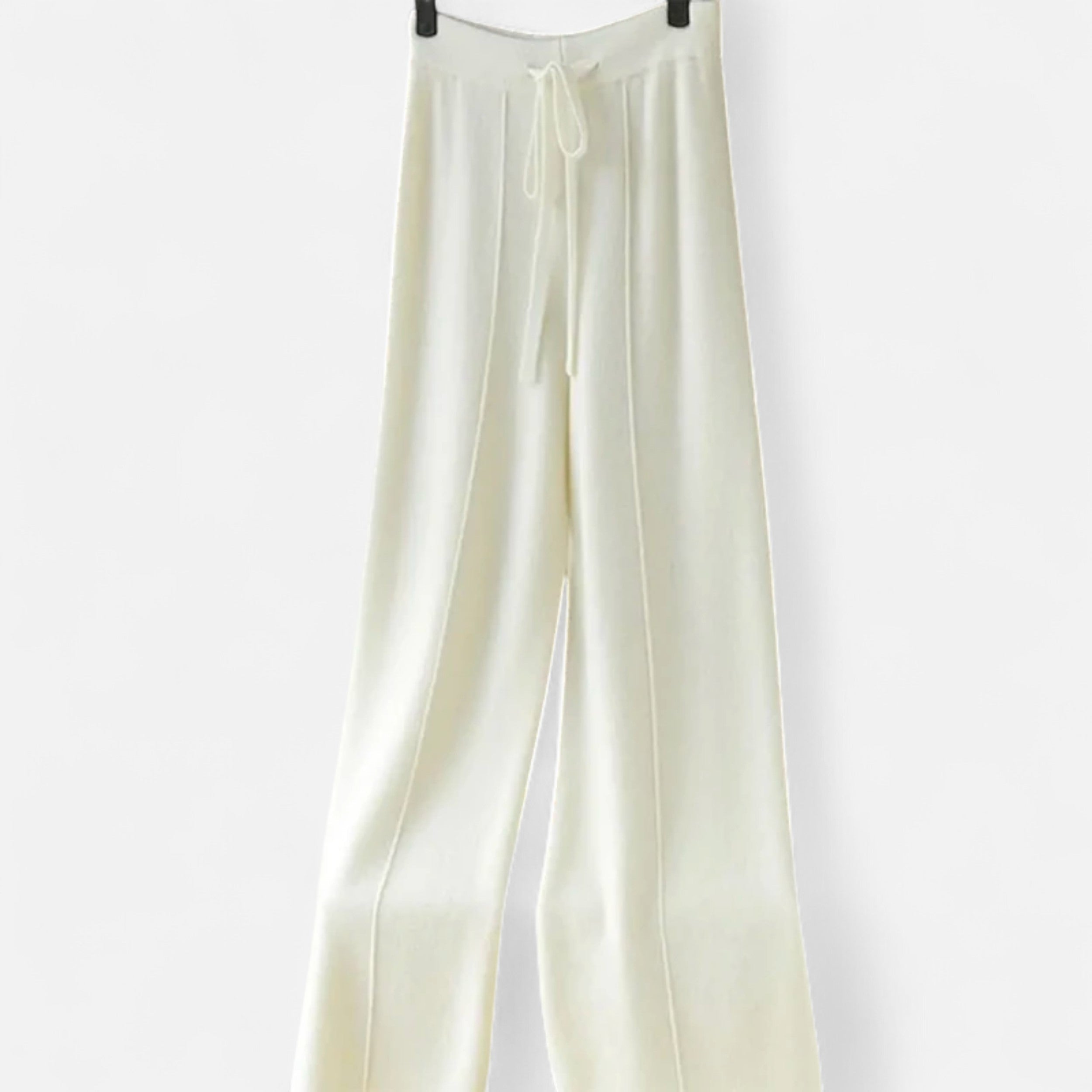 Isabel | Women’s Wide Leg Comfy Fit Classic Wool Trousers